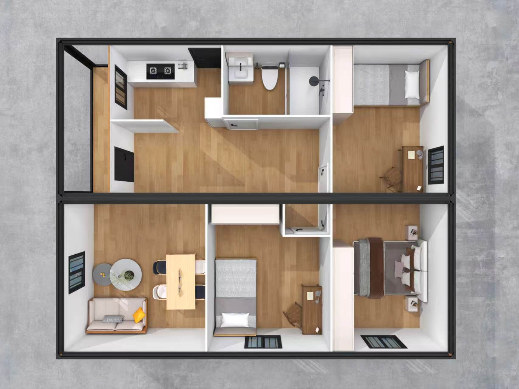 Interior 3 dorm vista 1